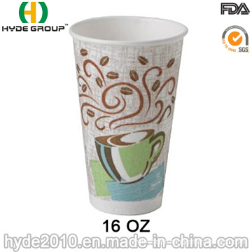16 Oz Hot Paper Drinking Cup, Disposable Paper Cup (16oz-9)